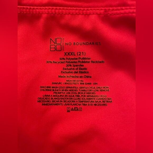 🆕 No Boundaries Double Layer Red Tube Top Women's Plus Size XXXL (21) - Picture 7 of 8
